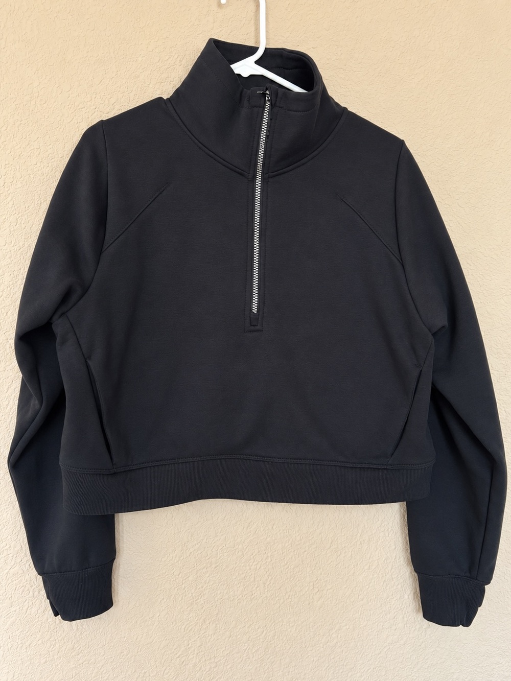 NWT All in Motion Core Fleece 1/2 Zip Black Pullover Size L